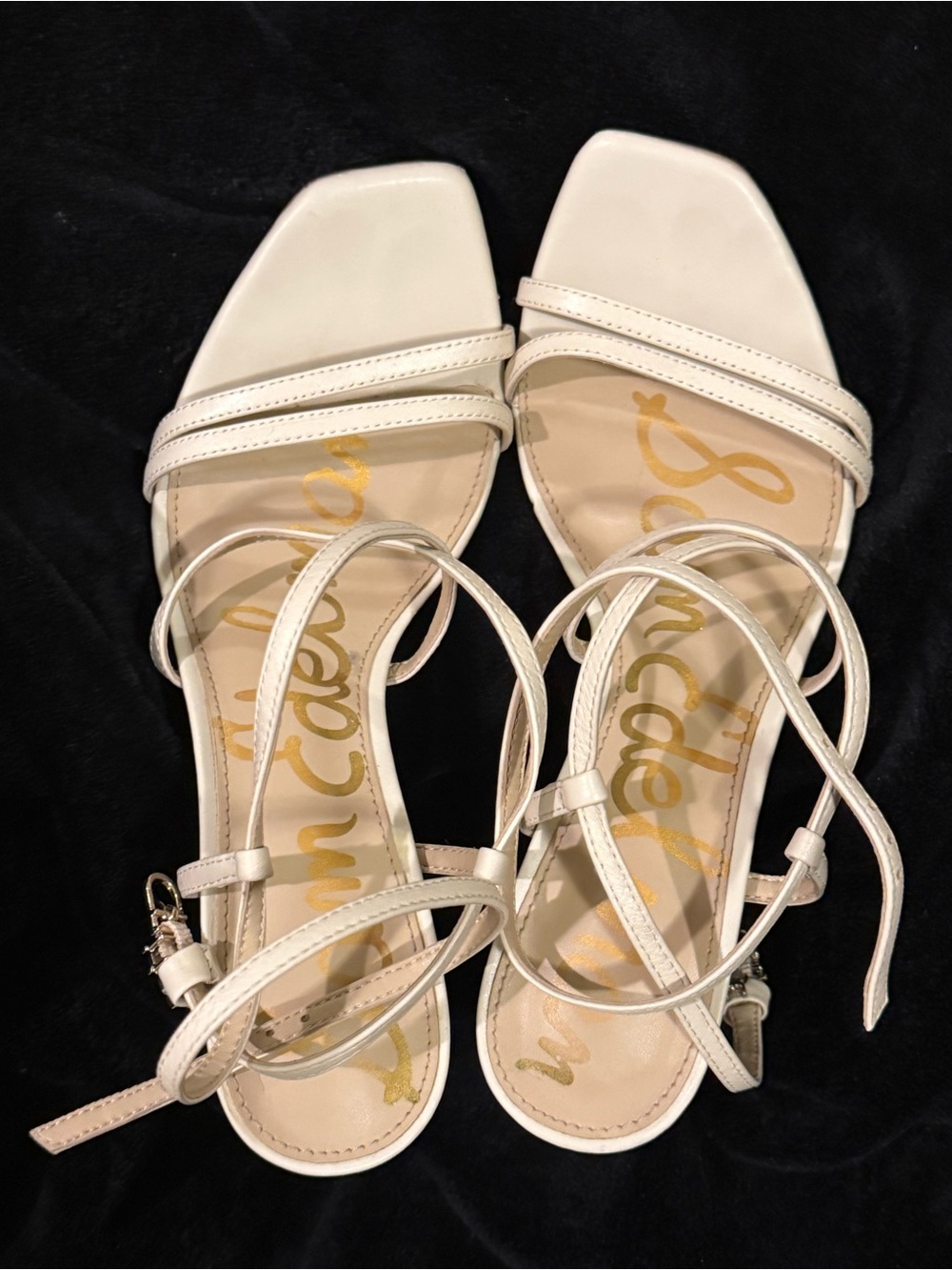 Sam Edelman Strappy Cream High Heel Sandals